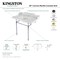 Kingston Brass 36 Carrara Marble Console Sink with Brass Legs, Marble WhiteMatte Black LMS3622M80 - alternate 3